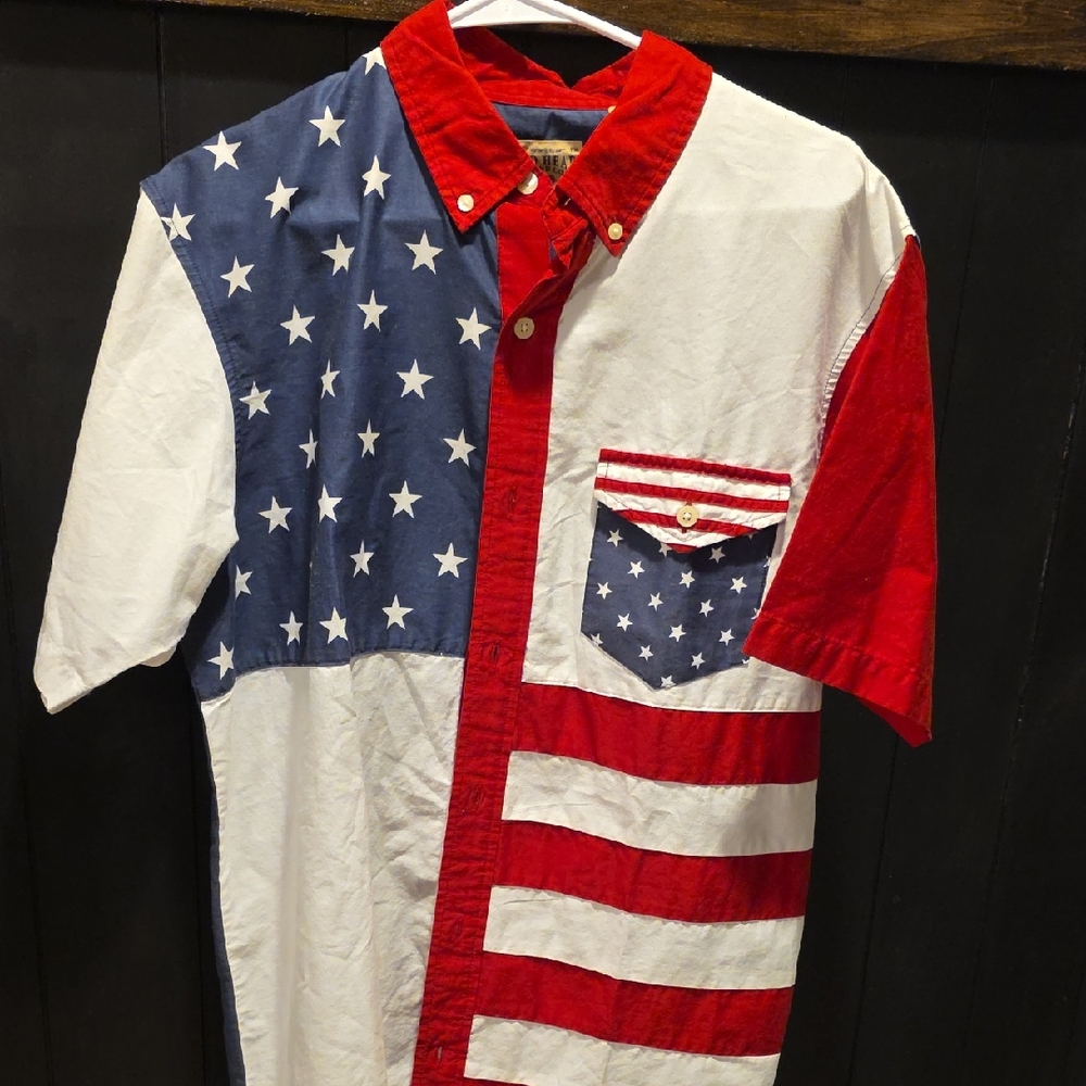 RedHead Patriotic Stars and Stripes Men's Shirt